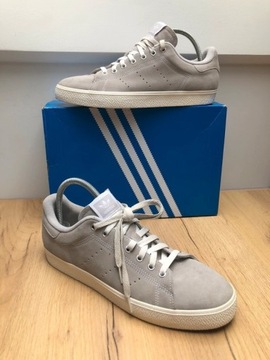 Adidas Stan Smith CS ID2042 Skóra Zamsz, Szare, Męskie - Rozmiar 47 1/3