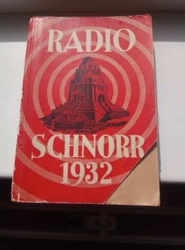 Katalog radio Schnorr 1932 unikat, stare radio