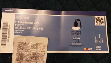 bilet na koncert bankiet u Sanah Kraków 9.01 2023