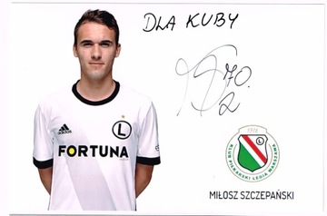 Miłosz SZCZEPAŃSKI Legia Warszawa autograf