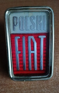 Emblemat POLSKI FIAT Fiat 125p NOWY ORYGINAŁ z PRL