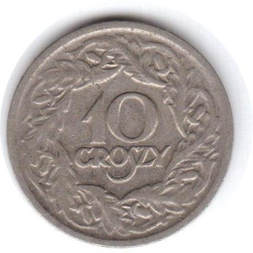 POLSKA 10 groszy 1923 Y#11