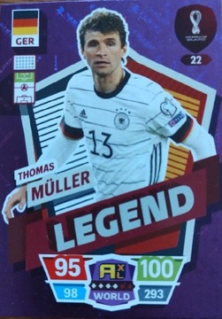 Karta FIFA 2022 Muller Legend nr 22