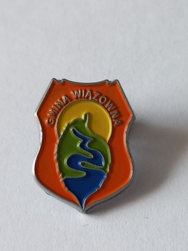 Herb gmina Wiązowna przypinka pin metaliczna