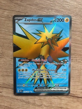 Karta pokemon mew 151 Zapdos ex 192/165