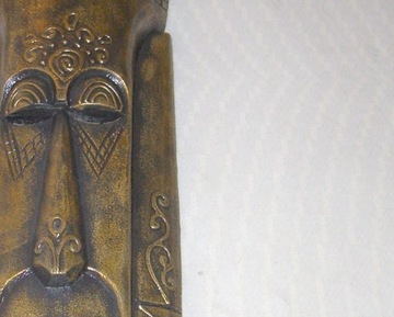 PROMOCJA, Maska drewniana Ręcznie Rzeźbione 100cm