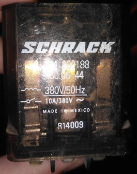 Przekaźnik SCHRACK -RM900186- 10A 380V