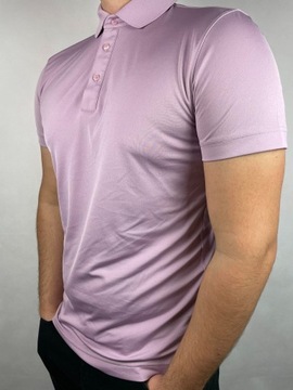 Koszulka Polo J.Lindeberg M regular fit różowa