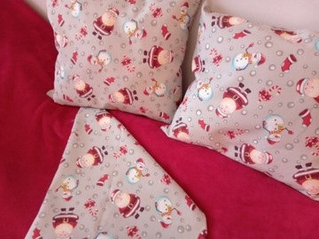Bieżnik poduszki komplet zestaw świąteczny Wigilia