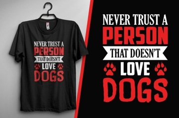 Koszulka z Nadrukiem Psy Pies XS - 5 XL