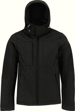 Bluza B&C Hooded SOFTSHELL MEN  czarna rozm L