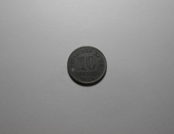  stara moneta 10 pfennig 1917