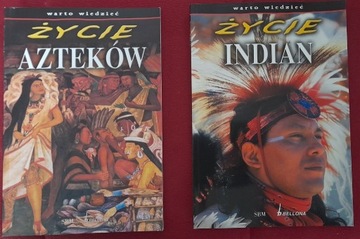 Życie Indian Życie Azteków 2książki Warto wiedzieć