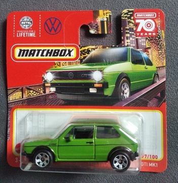 MATCHBOX . VW  GOLF GTI . autko resorówka