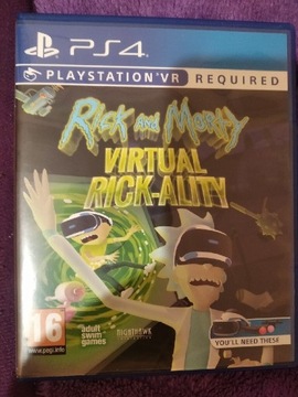 Ps4 psvr rick and morty virtual rick ality