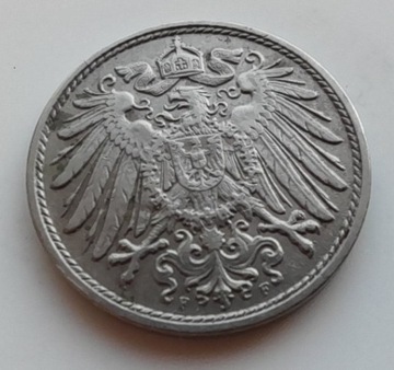 Niemcy, Cesarstwo Niemieckie, 10 fenigów 1914 f