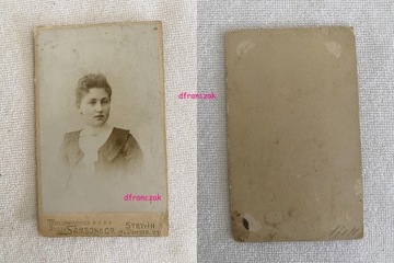 CDV Kartonik STETTIN Szczecin Pani Moda 1900