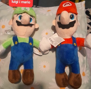 Luigi i super Mario  Zestaw pluszakow 26 cm