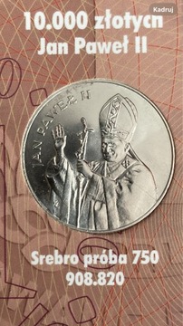 10 000zł 1987r.”Jan Paweł II”
