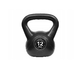 Kettlebelle 4everfit 12 kg czarny