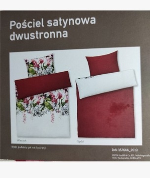 POŚCIEL SATYNOWA 2str 100% bawełna 140*200