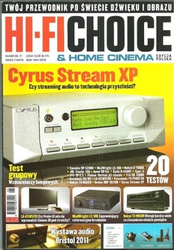 PISMO HI-FI CHOICE & HOME CINEMA NR 6/2011