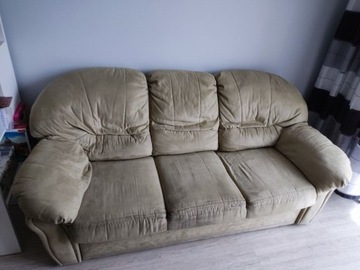 kpl wypoczynkowy, sofa z funkcją spania + 2 fotele