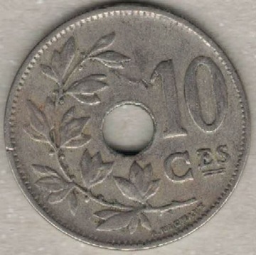 Belgia 10 centymów centimes 1923 Q 22 mm  nr 3