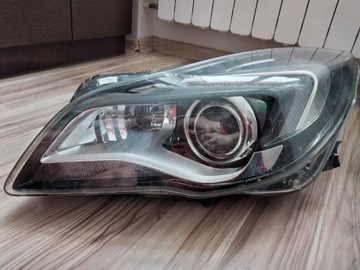 Lampa lewa przód Opel Insignia polift uszkodzona 