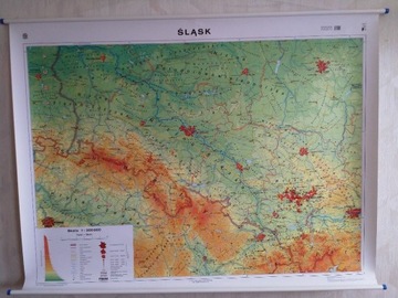 Śląsk. Mapa regionalna ogólnogeograf/krajobrazowa 