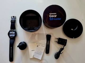 Smartwatch Samsung Gear S3 Frontier czarny stan idealny 