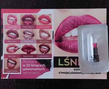 Avon ultralśniąca szminka Stellar Magenta próbka