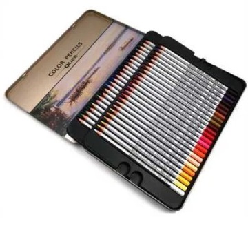  color pencils 72 kredki metalowe pudełko