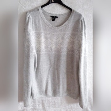 Sweter damski H&M z dodatkiem angory 