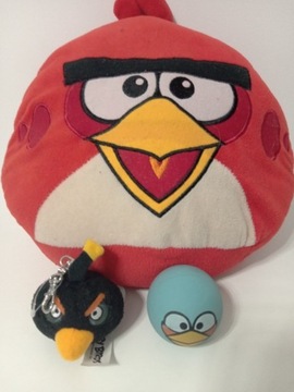 Zestaw Angry Birds poduszka piłka breloczek 