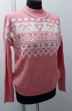Zimowy sweterek,pink.