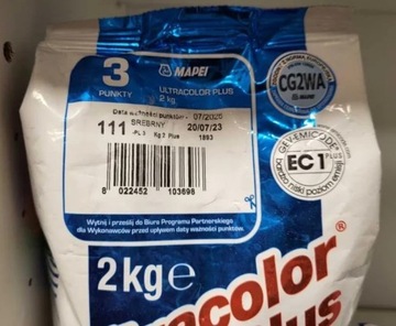 Elastyczna FUGA cementowa Mapei 3 kg Srebrny (111)