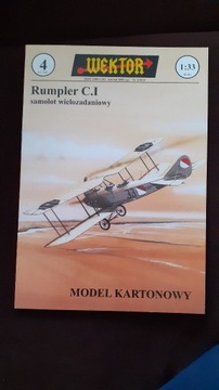 WEKTOR - model kartonowy Rumpler C.I