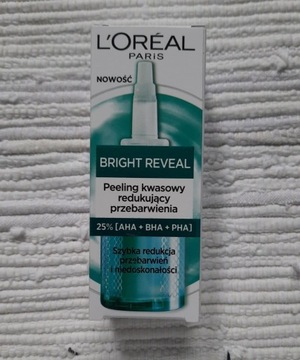 L'ORÉAL BRIGHT REVEAL peeling kwasowy, 25 ml