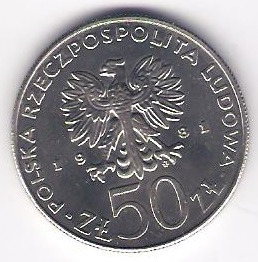 Moneta 50 zł 1981r. Władysław I Herman 