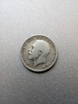 6 pensów 1922 Wielka Brytania, srebro
