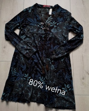 Miss Sixsty 38-40 wełniana tunika, krótka sukienka