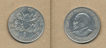 KENIA one shilling 1 szyling 1975 r.