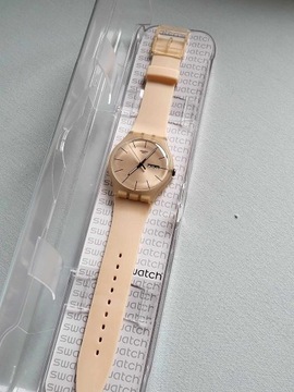 Zegarek Swatch KREMOWY KLASYCHNY JAK NOWY! OKAZJA!