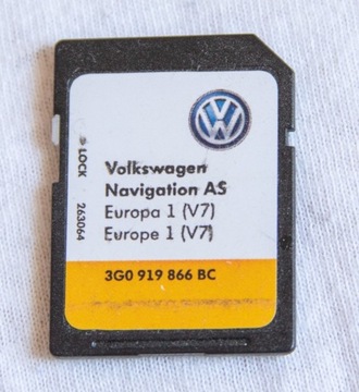 Karta SD do nawigacji VW 3G0919866BC GPS