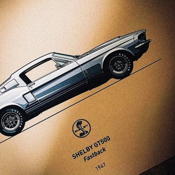 Plakat Shelby GT500 Fastback (1967)