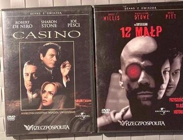 Kasyno, 12 małp - 2 filmy dvd 