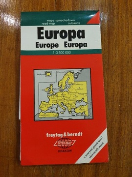 Europa - mapa samochodowa