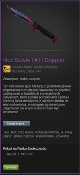 Nóż Bowie | Doppler