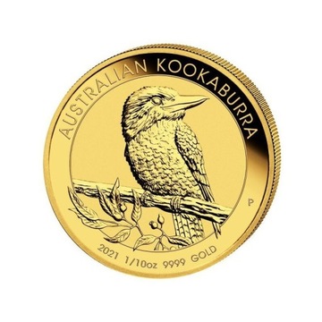 Moneta kookaburra 2021 1/10 pchelka oz
